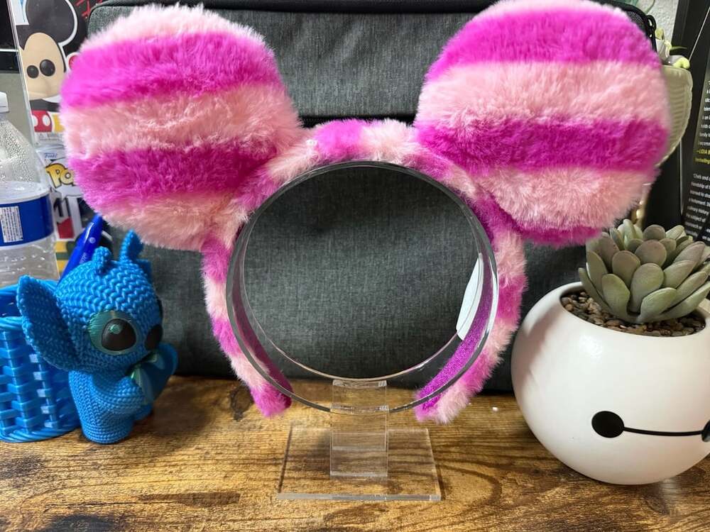 Used Disney Parks Cheshire Cat Plush Ears Headband *Read*